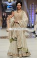 BW6987 Sunset Pastel Gray Banarasi Jamawar Crinkle Chiffon Gharara