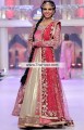 BW6720 Carnation Pink Gold Metallic Cardinal Raw Silk Crinkle Chiffon Tissue Silk Banarasi Crinkle Chiffon Lehenga