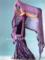 SC618 Purple velvet Party Wear