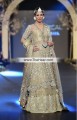 BW7369 Dull Gold Crinkle Chiffon Lehenga