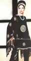 PW8533 Black Chiffon Party Wear