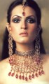 EJ277 Dark Red Gemstones Evening Jewellery